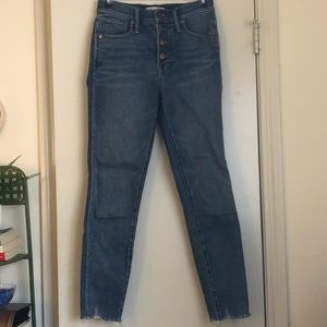 Madewell 10” High Rise Skinny Jeans